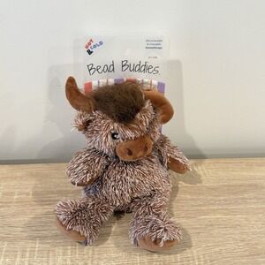 BEAD BUDDIES Hot + Cold Aromatherapy Warm Weighted Plush : Highland Cow - NEW